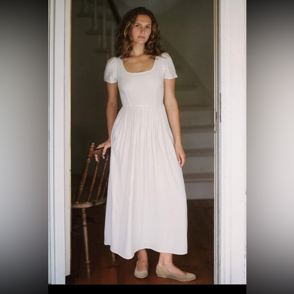 Christy Dawn Scarlet dress in eggshell